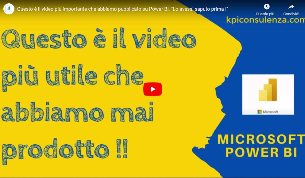 Videocorso Power BI